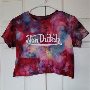 Von Dutch Tie Dye Crop Top